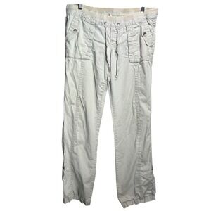 Y2K Old NavyCargo Pants Womens Small Baggy Beige‎ Drawstring  Bratz gorpcore